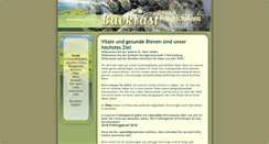 Desktop Screenshot of buckfast-zucht.de